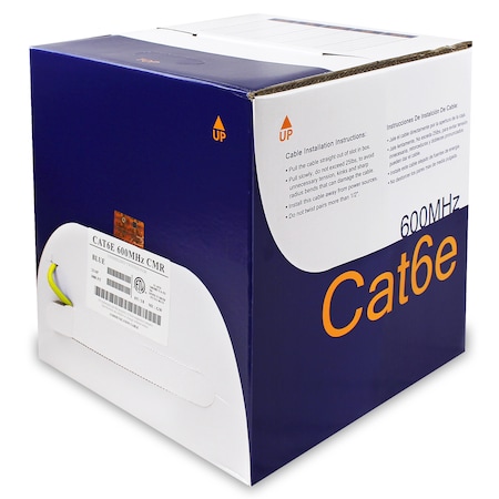 Bestlink Netware CAT6 Solid Wire Bulk CMR Cable- 1000ft- Yellow 101000YW